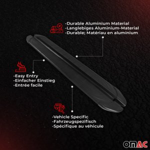 Alfa Romeo Tonale Side Steps - Omac - APA (183) - Black - '22-'24